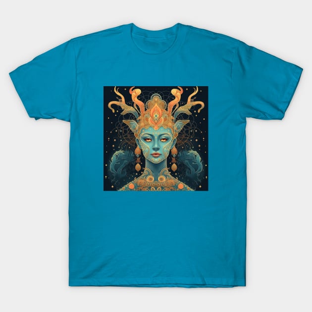 Mystical Space Goddess T-Shirt by Star Scrunch